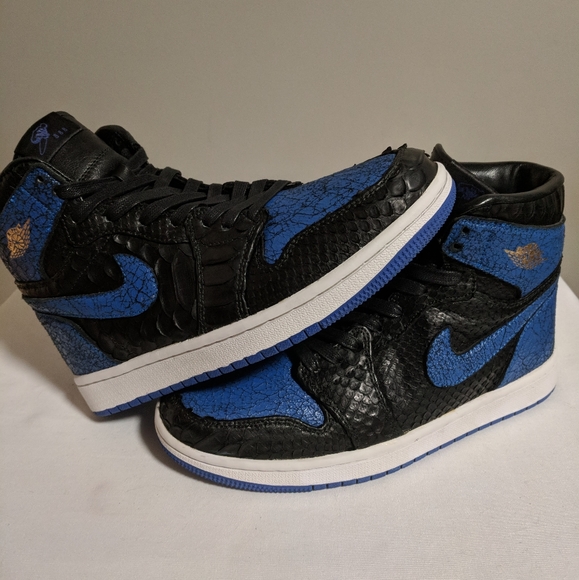 Custom Nike air Jordan royal blue sz